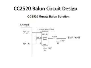 CC2520 Balun Circuit Design