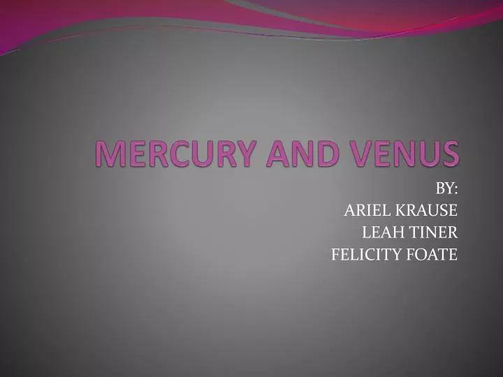 mercury and venus
