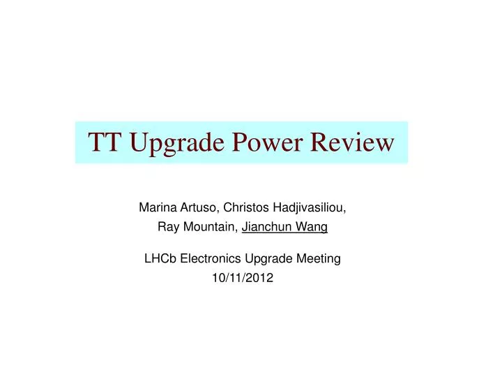 tt upgrade power review