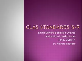 CLAS Standards 5-9