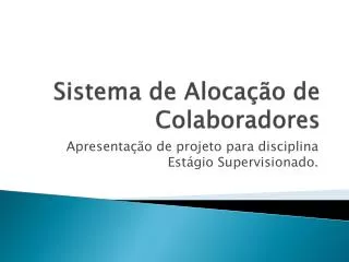 sistema de aloca o de colaboradores