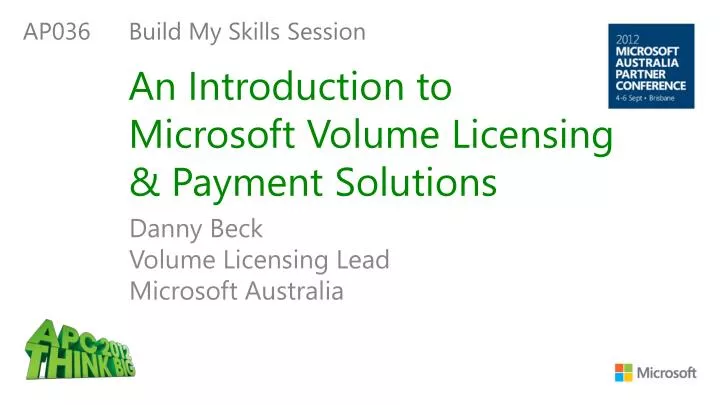 an introduction to microsoft volume licensing payment solutions