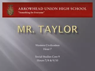 Mr. Taylor