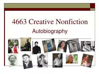 4663 Creative Nonfiction
