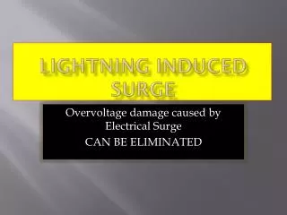 Lightning Induced Surge
