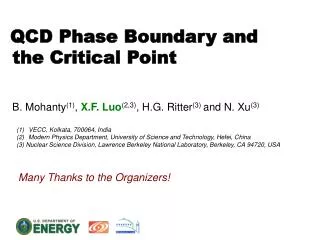 QCD Phase Boundary and the Critical Point