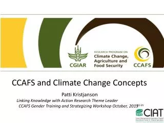 CCAFS and Climate Change Concepts