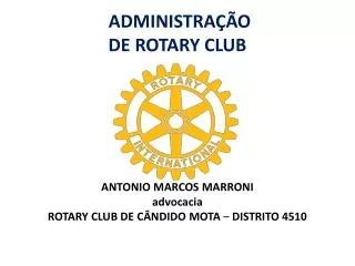 ADMINISTRAÇÃO DE ROTARY CLUB
