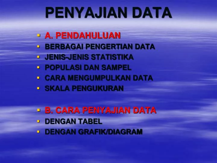penyajian data
