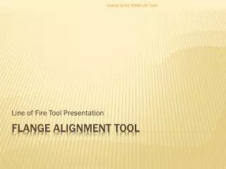 Flange Alignment tool