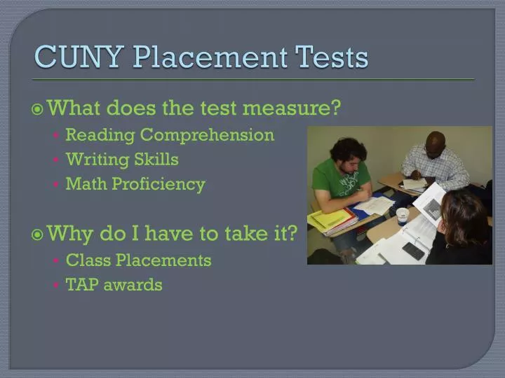 cuny placement tests