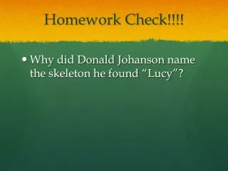 homework check