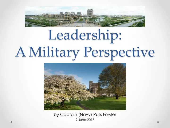 leadership a military perspective
