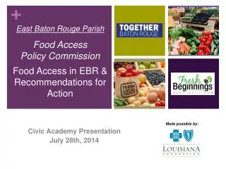 Civic Academy Presentation July 28th, 2014