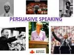 Persuasive speaking - slide 1