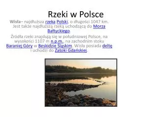 rzeki w polsce