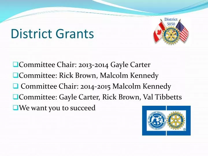district grants