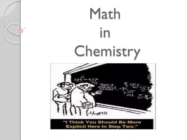 math in chemistry