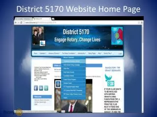 District 5170 Website Home Page