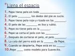 Llena el espacio - slide 1
