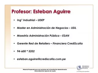 profesor esteban aguirre