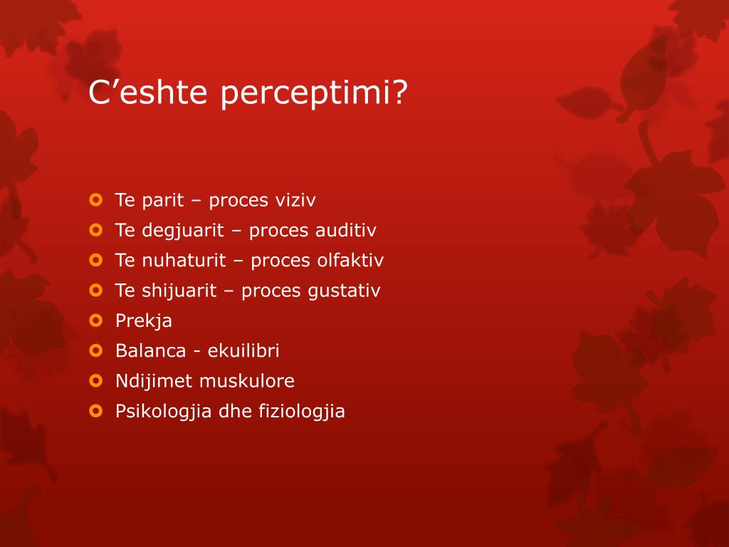 PPT - C’eshte perceptimi? PowerPoint Presentation, free download - ID ...