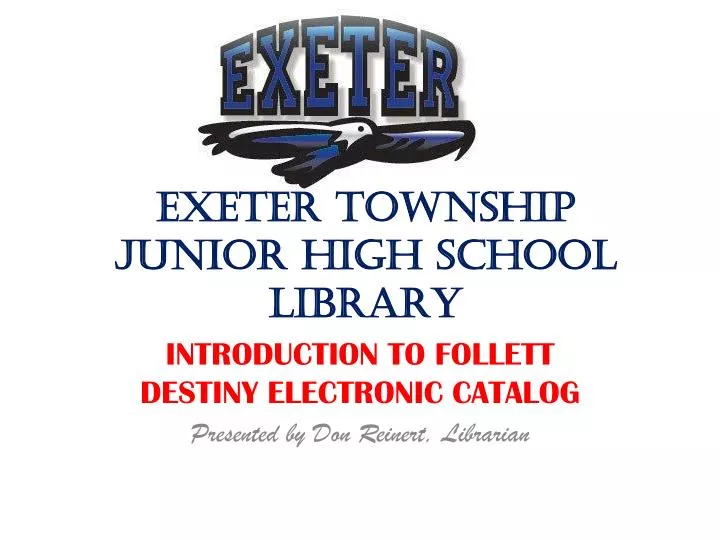 exeter township junior high school library