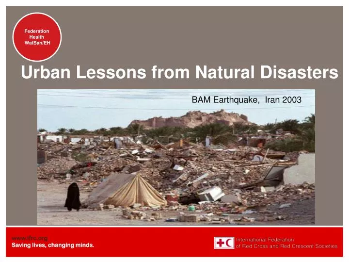 urban lessons from natural disasters