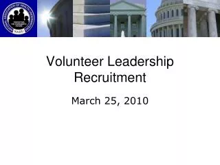 Volunteer Leadership Recruitment