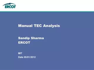 Manual TEC Analysis