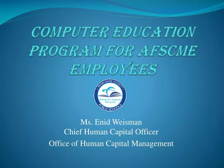 computer education program for afscme employees
