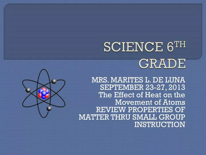 science 6 th grade