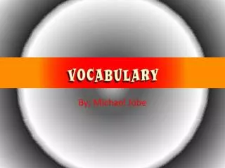 Vocabulary