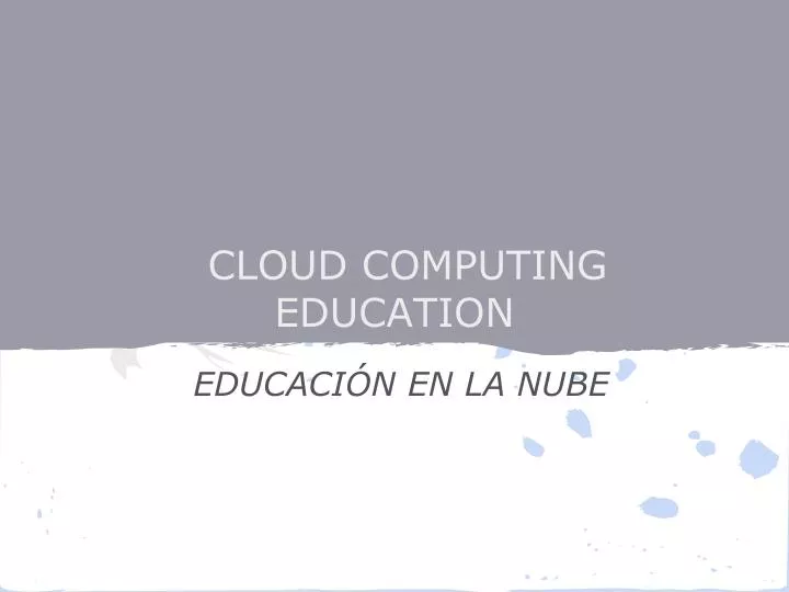 cloud computing education