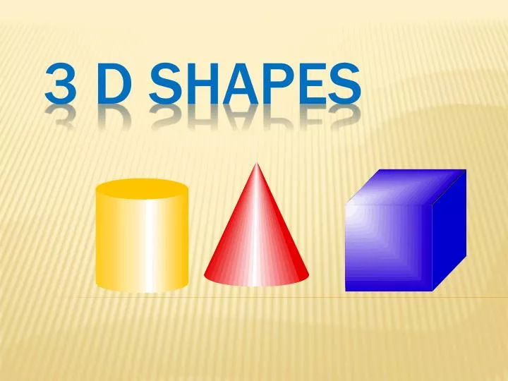 3 d shapes