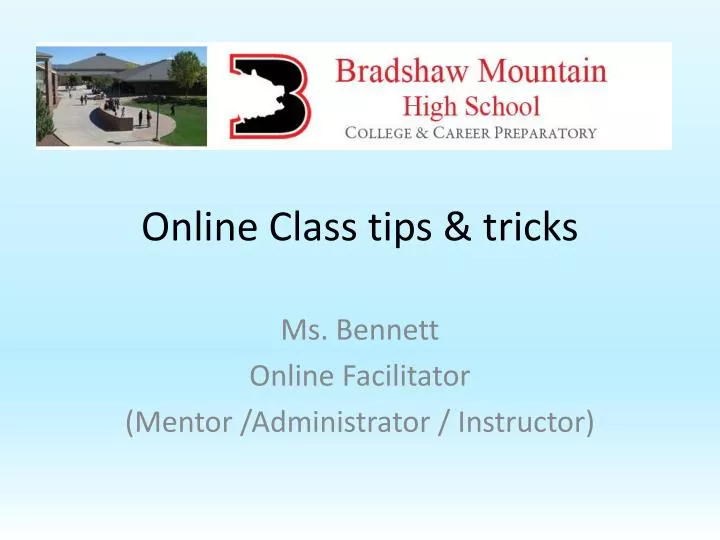 online class tips tricks