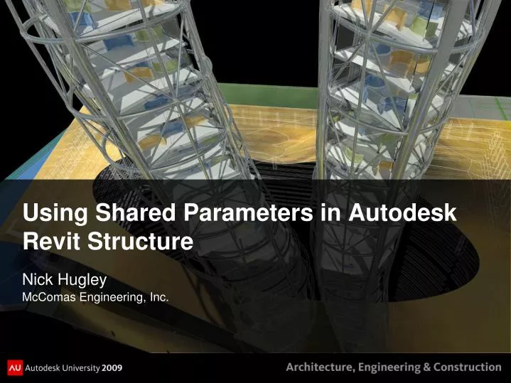 using shared parameters in autodesk revit structure