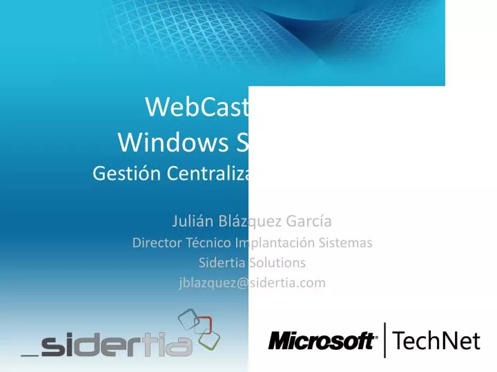 webcast technet windows server 2012 gesti n centralizada de servidores