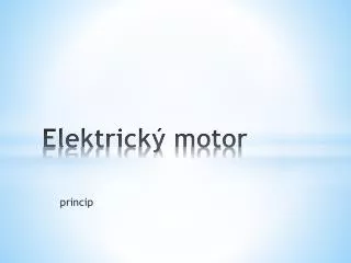 elektrick motor