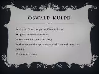 oswald kulpe