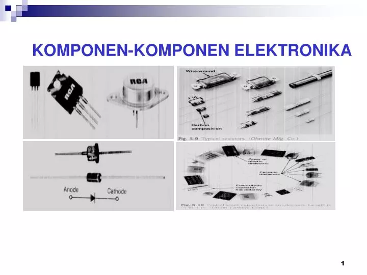 komponen komponen elektronika
