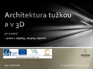 architektura tu kou a v 3d