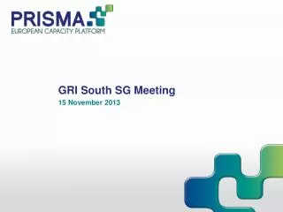 GRI South SG Meeting 15 November 2013