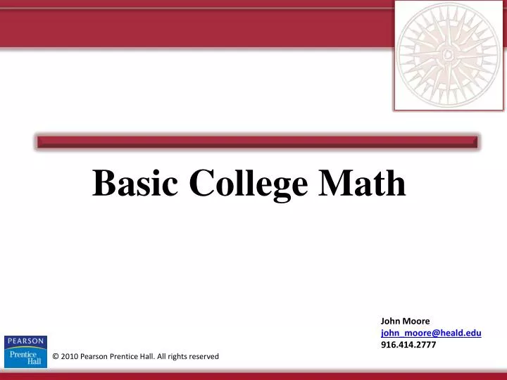 basic college math