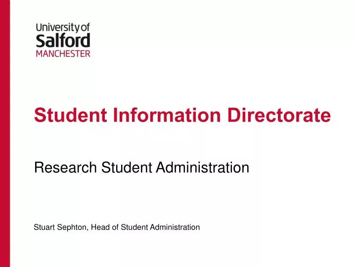 student information directorate