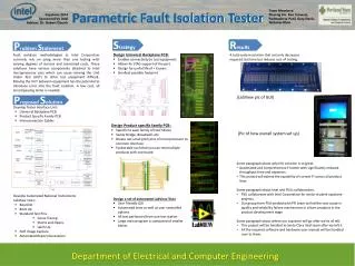 Parametric Fault Isolation Tester