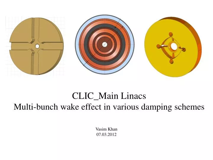 clic main linacs multi bunch wake effect in various damping schemes