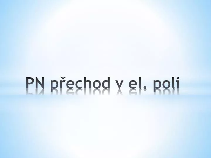 pn p echod v el poli