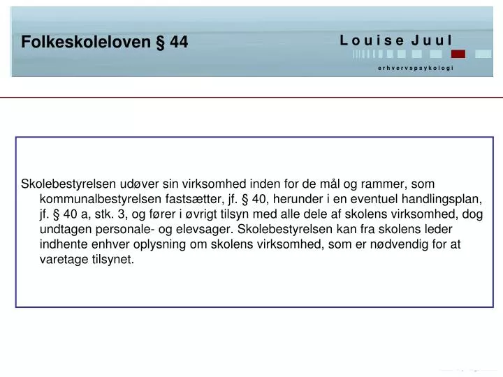 folkeskoleloven 44