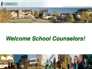 Welcome School Counselors!